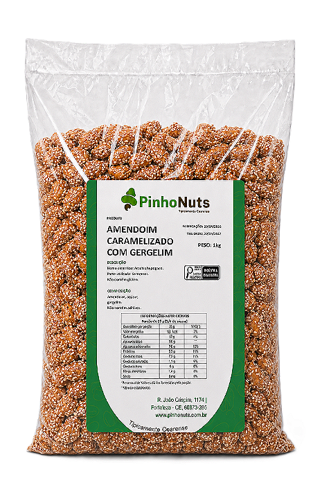 Amendoim Caramelizado com Gergelim - Pinho Nuts