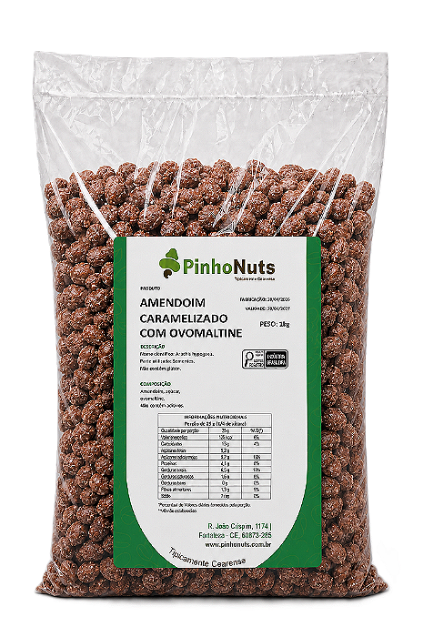 Amendoim Caramelizado com Ovomaltine - Pinho Nuts