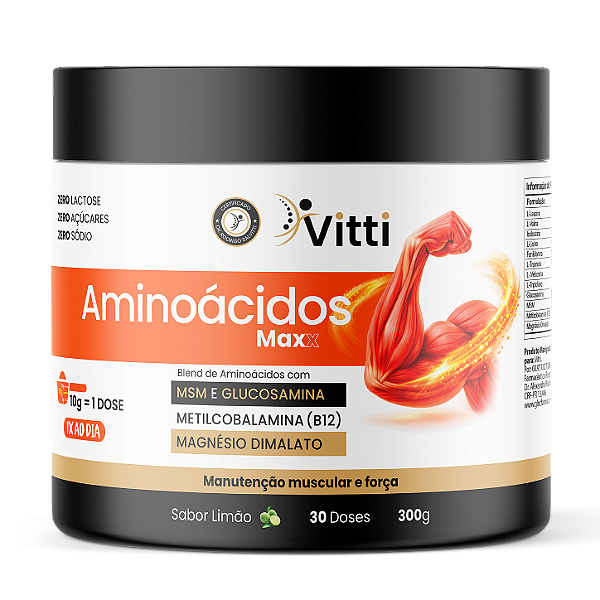 Aminoácidos Maxx 300g | Vitti