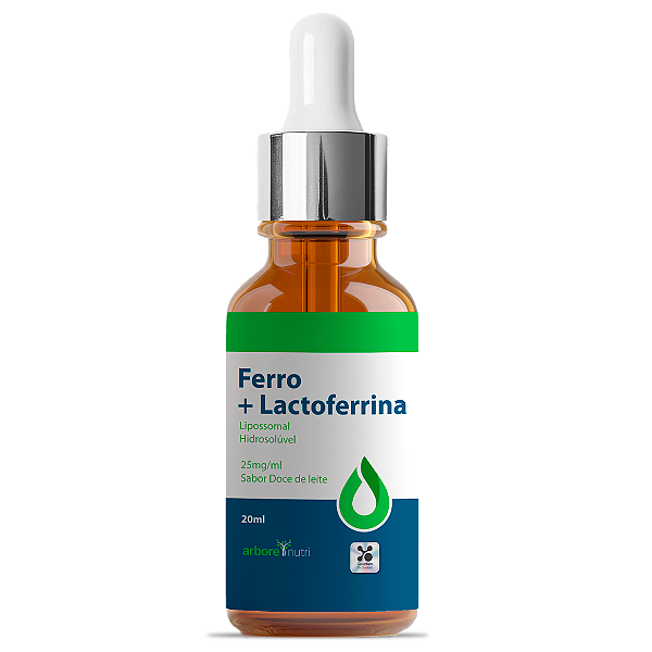 Ferro + Lactoferrina - Lipossomal e Hidrosolúvel 30ml