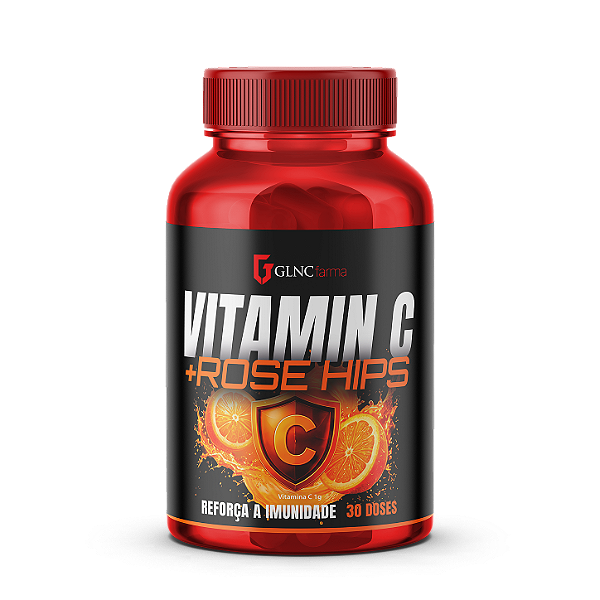 VITAMINA C 1g + ROSE HIPS – Reforça a Imunidade 30 Doses
