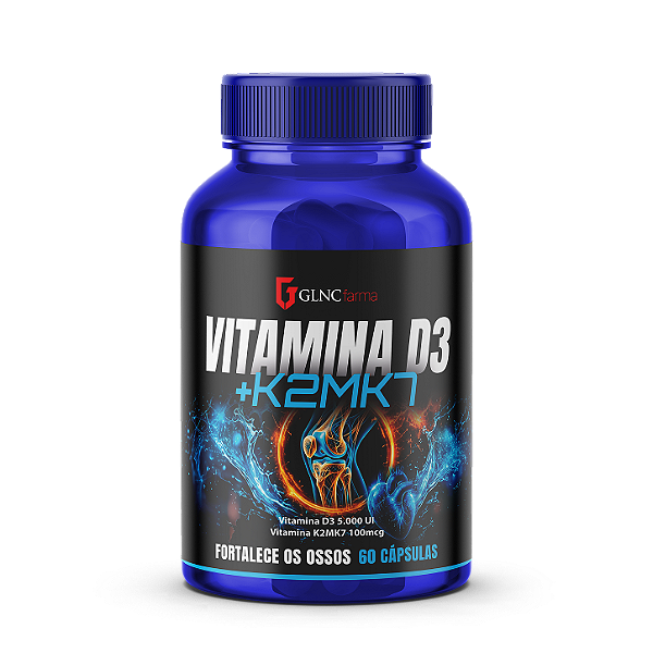 VITAMINA D3 5000 UI + K2 MK7 100mcg | 60 Cápsulas