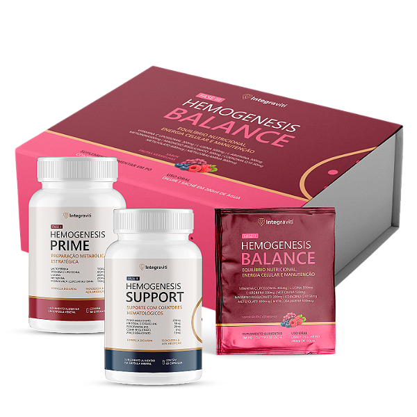 Kit Hemogenesis Completo – 3 Fases | Integraviti