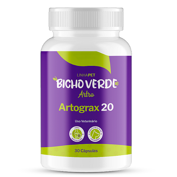 Artrograx 20 - 30 Cápsulas | Linha Pet Bicho Verde