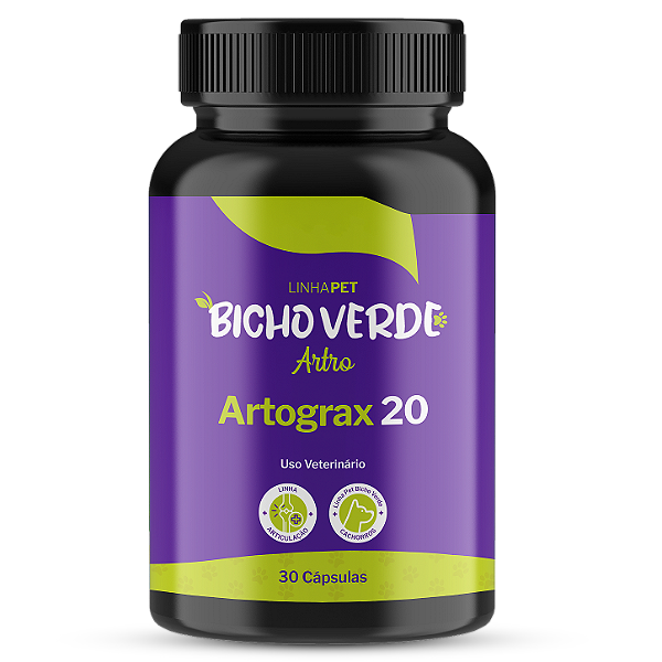 Artrograx 20 - 30 Cápsulas | Linha Pet Bicho Verde