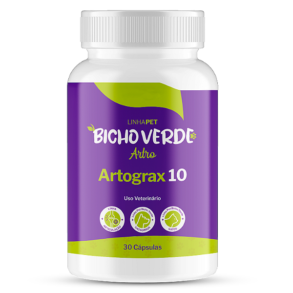 Artrograx 10 - 30 Cápsulas | Linha Pet Bicho Verde