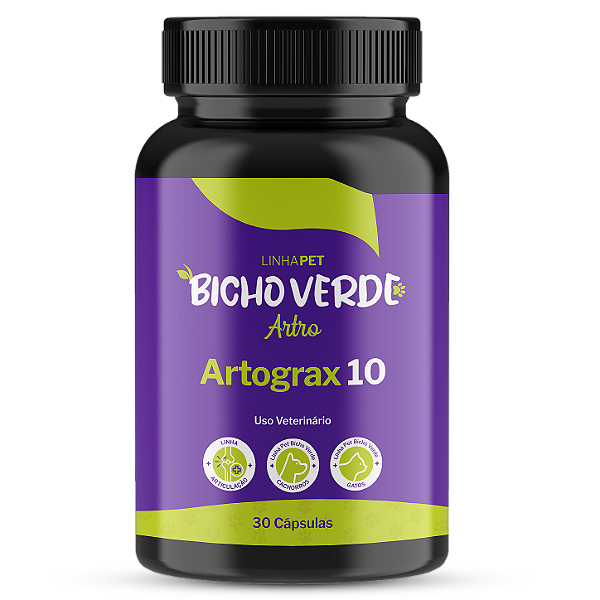 Artrograx 10 - 30 Cápsulas | Linha Pet Bicho Verde