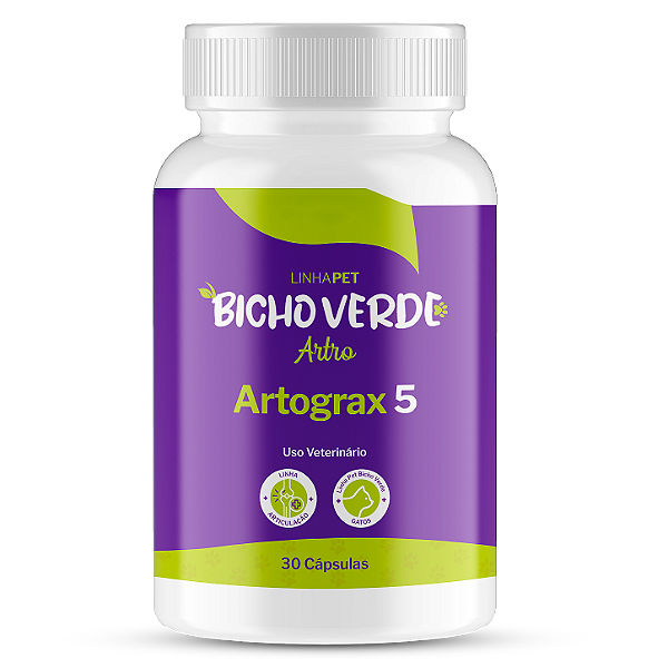 Artrograx 5 - 30 Cápsulas | Linha Pet Bicho Verde