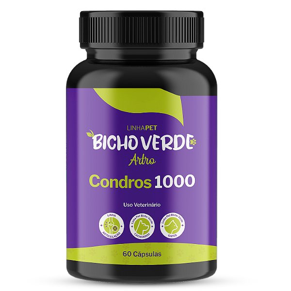 Condros 1000 - 60 Cápsulas | Linha Pet Bicho Verde