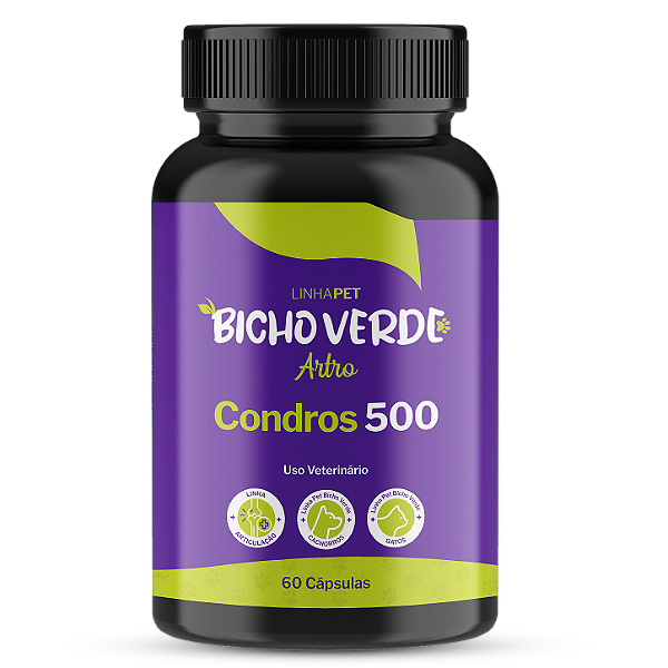Condros 500 - 60 Cápsulas | Linha Pet Bicho Verde