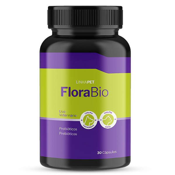 FloraBio – Prebióticos & Probióticos Pet - 30 Cápsulas | Bicho Verde GLNC