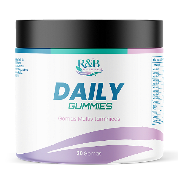 Daily Gummies Multivitamínicas – 30 Gomas R&B Pharma