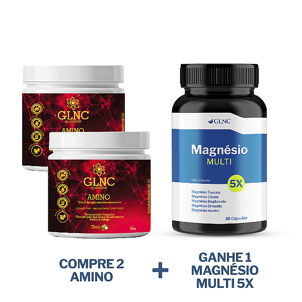 COMPRE 2 Amino e GANHE 1 Magnésio Multi 5X
