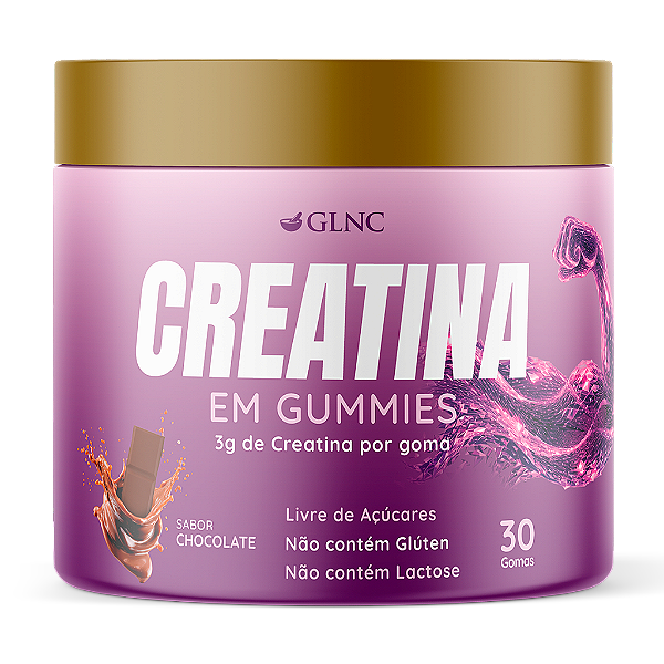 Creatina Gummies 3g Sabor Chocolate | 30 Gomas Sem Açúcar