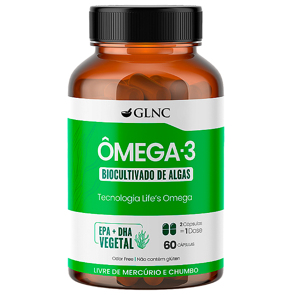 Ômega 3 Algas Biocultivado GLNC | 90 Cápsulas