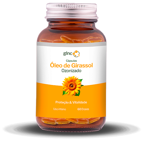 Óleo de Girassol Ozonizado em Cápsulas GLNC O³