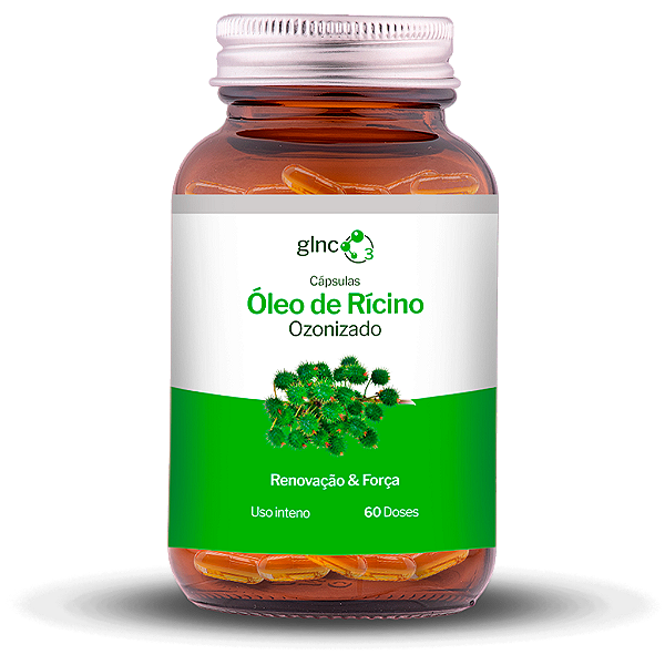 Óleo de Rícino Ozonizado em Cápsulas GLNC O³