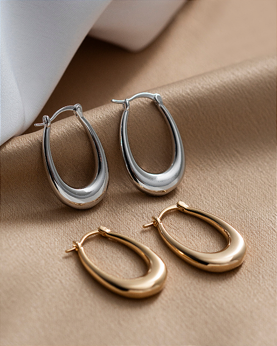 Brinco Argola Lisa Prata