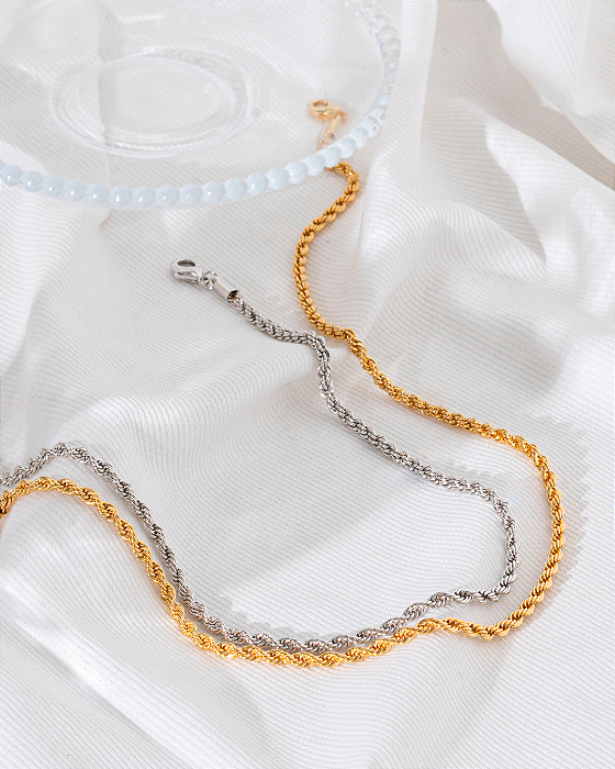 Colar Cordão Baiano Prata