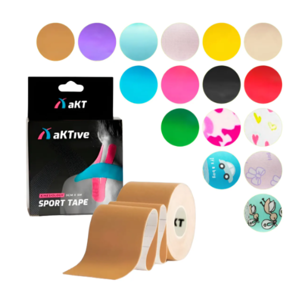 Kinesio Tape Sport AKT Original – Fita Elástica Terapêutica para Dor e Suporte Muscular