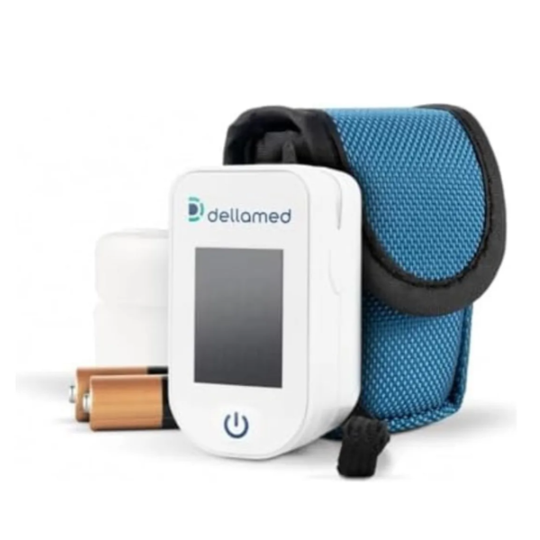 Oxímetro de Pulso Digital Dellamed – Mede Oxigenação e Frequência Cardíaca | Portátil