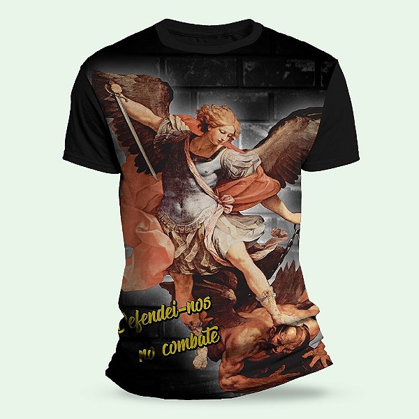 Camiseta Religiosa Católica - São Miguel Arcanjo