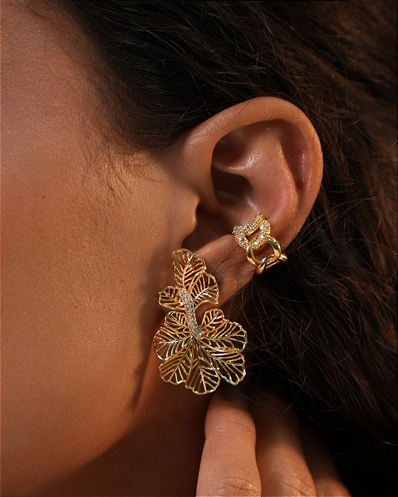 Brinco Folhas Royale