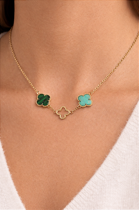 Colar Trevo Fortune Royale Dourado