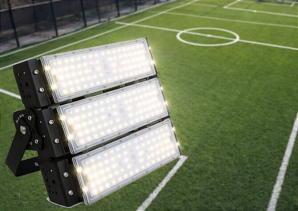 REFLETOR LED MODULAR 150W = 03X 50W 6500K - BRANCO FRIO - ALTA POTENCIA - 15.000 LUMENS - IP67