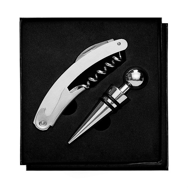 Kit Vinho 2 Peças Classic Maxx - Acessórios Para Vinho
