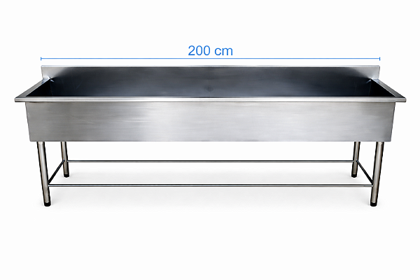 Tanque em Inox 430 - 200x55cm