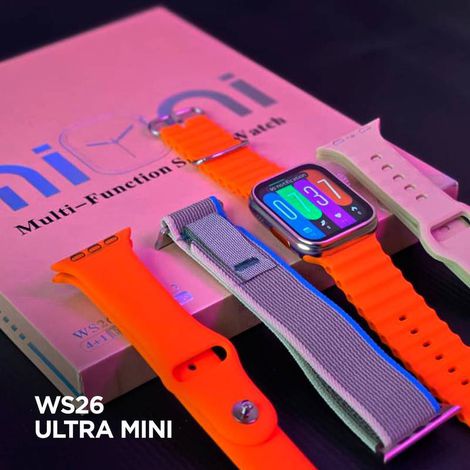 WS26 Ultra 2 mini 42mm | 4 pulseiras | Acabamento premium | Dual touch DOURADO