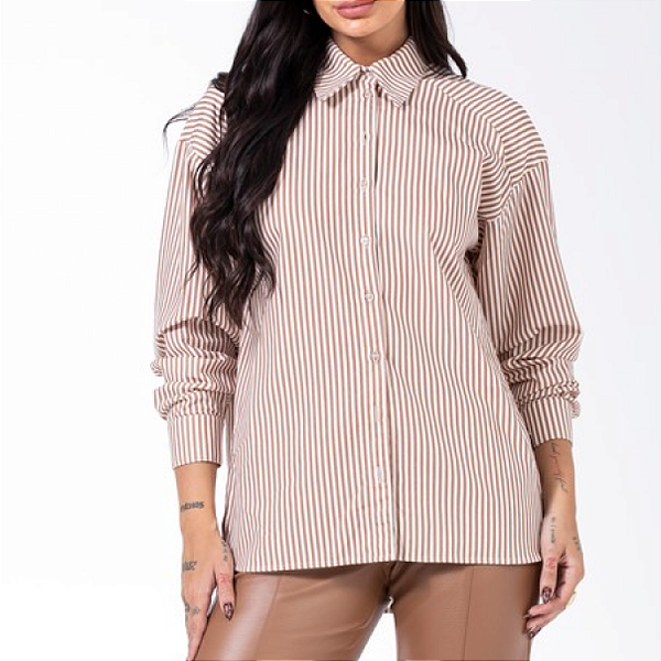 Camisa Ampla Listras / Donna