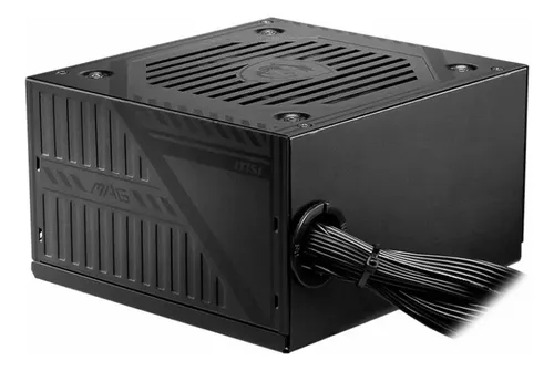Fonte ATX 500W, MSI MAG A500DN, 80 Plus White, PFC Ativo, Bivolt Automático, Com Cabo, Preto - MAGA500DN