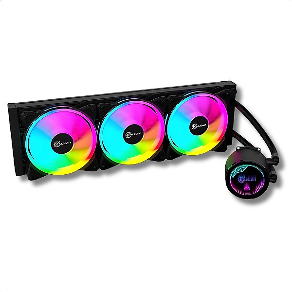 Water Cooler Gamer, Kalkan IOTA V2, 360mm, RGB, 280W TDP, Preto - KLK00069