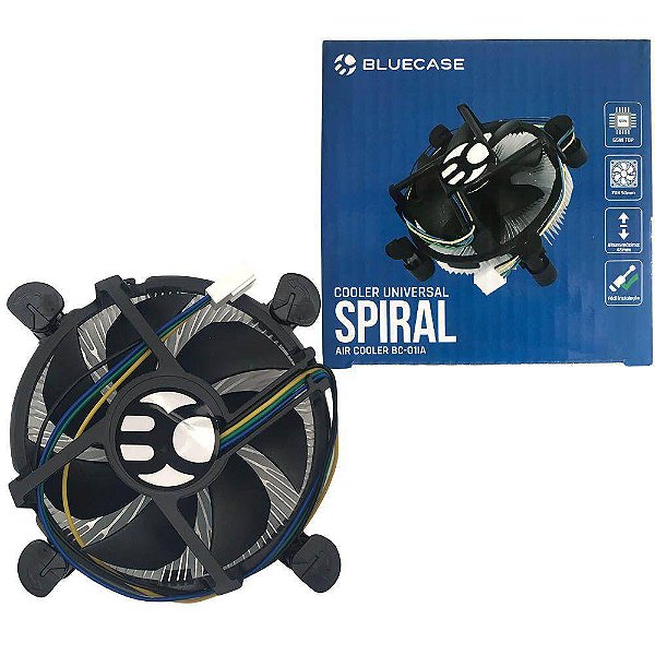 Cooler Para Processador Intel, Bluecase, 65W, LGA 775/1156/1155/1150/1151 - BC-01IABX