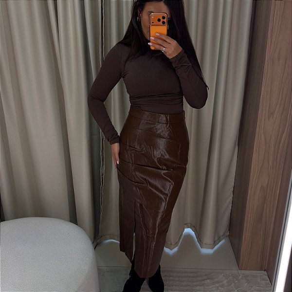 SAIA COURINO DRAPEADA MIDI