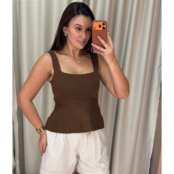 BLUSA PEPLUM MODAL OFF WHITE M