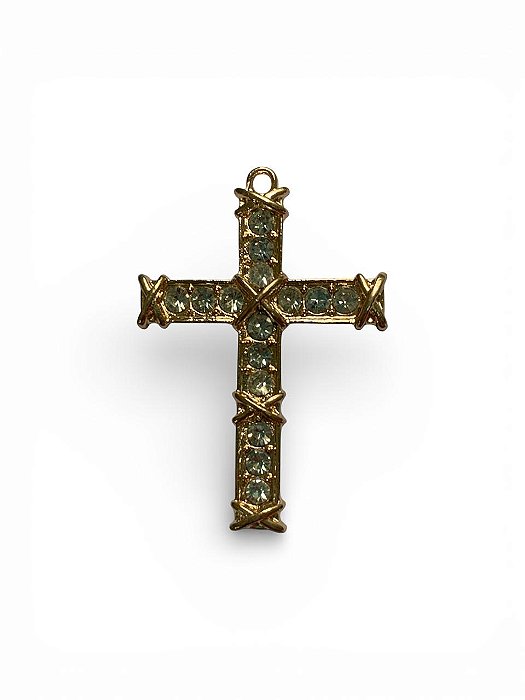 Pingente Cruz com Strass - Modelo 8