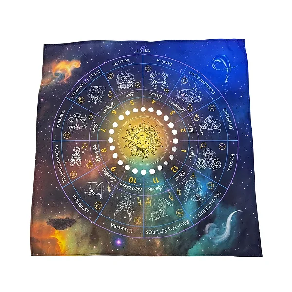 Toalha de Tarot para práticas esotéricas