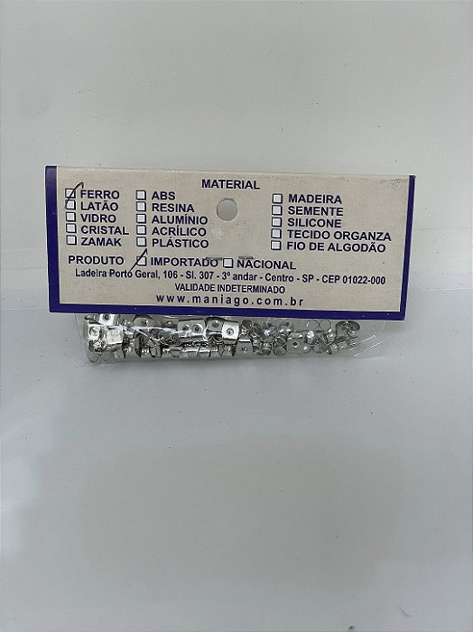 Tarraxa Borboleta de Metal para Brinco (20 Pares / 40 Unidades)