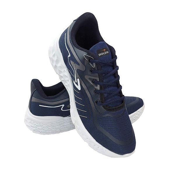 Tênis Esportivo Masculino Leve Caminhada Tamanho Especial Box 200 BX2599