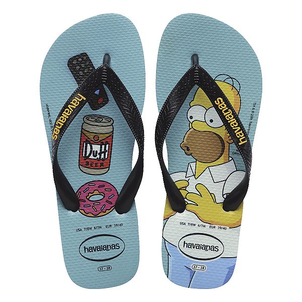 Chinelo Adulto Havaianas Simpsons Conforto e Diversão SIMPSONS FC