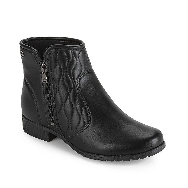 Bota Dakota Cano Curto Salto Baixo Zíper D2184