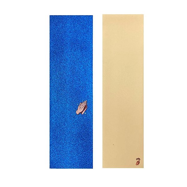 Lixa Faith Importada Emborrachada Glitter Blue Hands