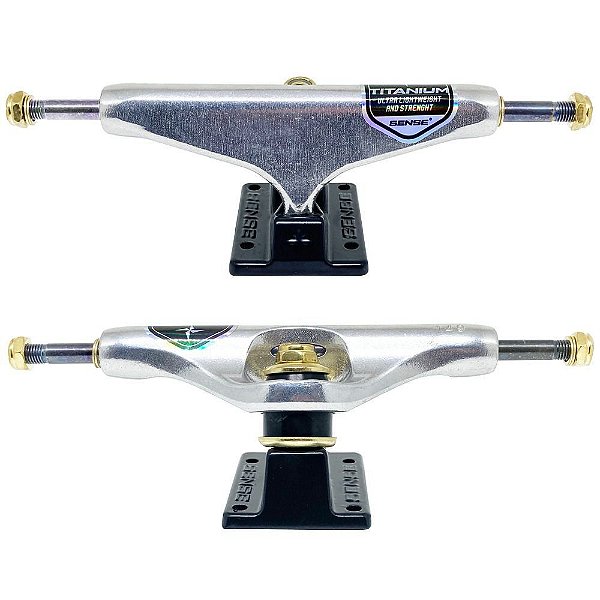 TRUCK SENSE TITANIUM 149MM SILVER PARAFUSO CENTRAL VAZADO