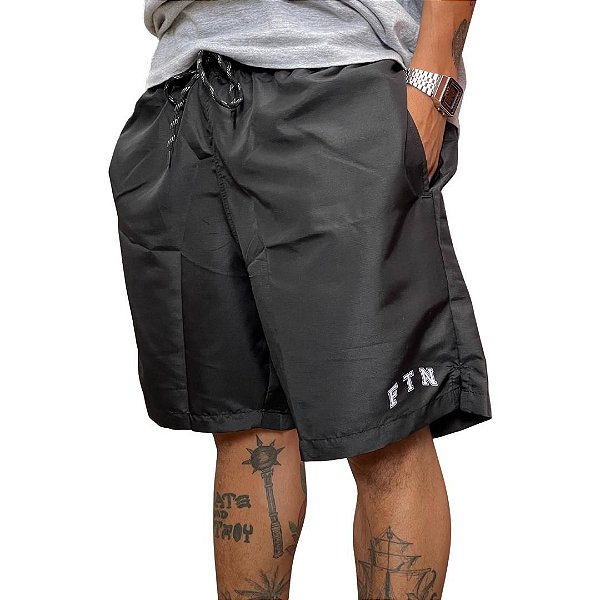 SHORTS FOTON TACTEL RIP STOP LOGO - PRETO