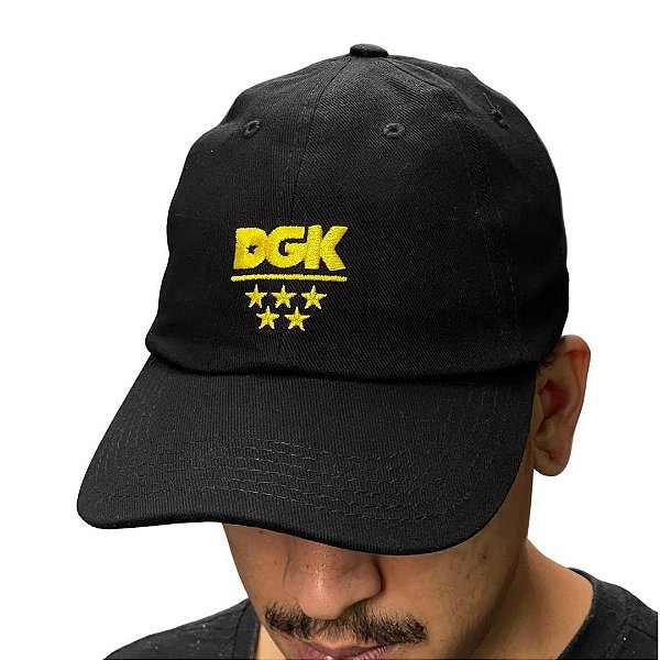 BONÉ DGK ALL STAR DAD HAT BLACK/GOLD