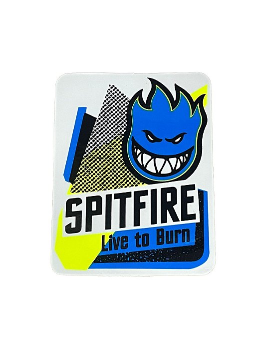 ADESIVO SPITFIRE  Rectangle Art LOGO - WHITE/RED