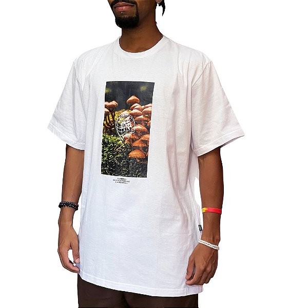 Camiseta Chronic mushrooms Free White
